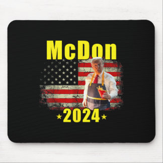 Tapis De Souris Mcdon Drôle Donald Trump Frites Cuisine Frites 