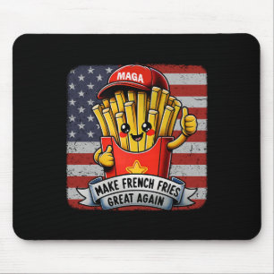 Tapis De Souris Mcdon Drôle Donald Trump Frites Cuisine Frites