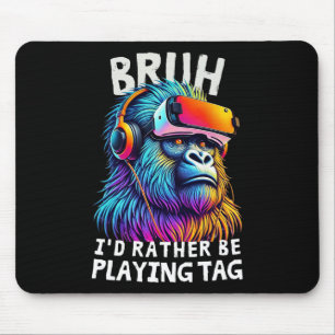 Tapis De Souris Mec je préférerais jouer au tag drôle de mec gamer
