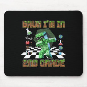 Tapis De Souris Mec je suis en 2e année Gamer Drôle niveau 2e anné