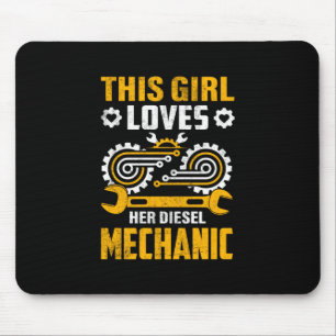 Tapis De Souris MechanicThis Girl Loves Her Mechanic