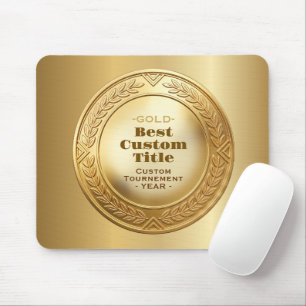 Tapis De Souris Médaille d'or réaliste 3D personnalisable et modif