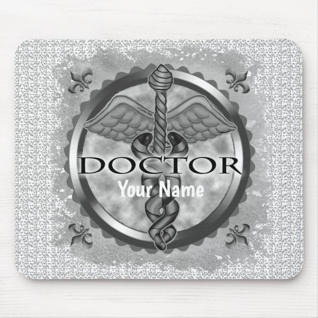 Tapis De Souris Médecin argent  (Devant)