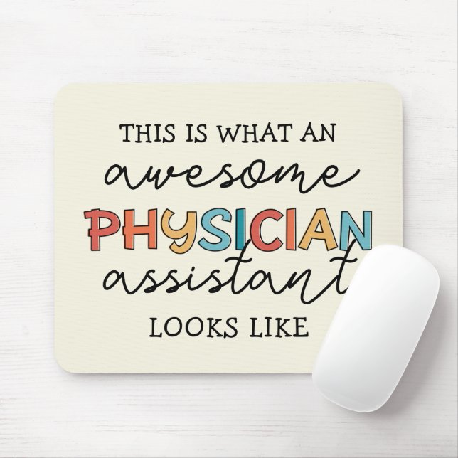 Tapis De Souris Médecin Assistant Funny Awesome PA Cadeaux (Avec souris)