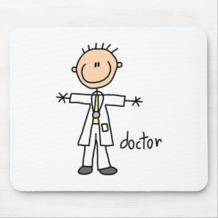 Tapis De Souris Médecin Bonhomme Allumette