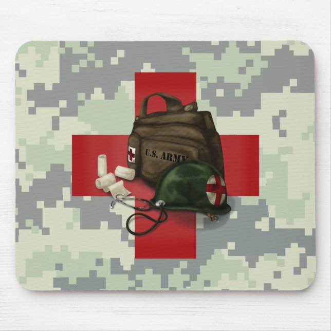 Tapis De Souris Médecin Camo croisé (Devant)