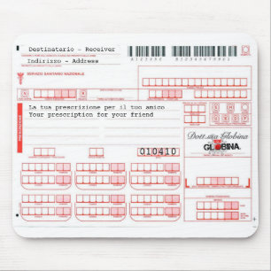 Tapis De Souris Medica de ricetta de Mousepad - prescription