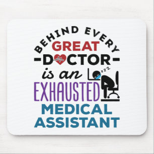 Tapis De Souris Medical Assistant Exhausted Funny Appreciation