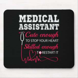 Tapis De Souris Médicale Istant Cute Nurse Stop Coeur Homme Femme