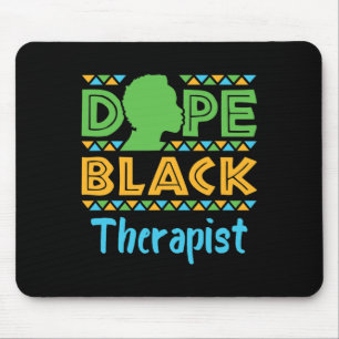 Tapis De Souris Médicament Noir Thérapeute Psychologie de la santé