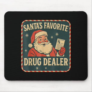 Tapis De Souris Médicament préféré de Santa Er Noël Pharmacien San