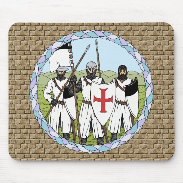 Tapis De Souris Medieval Knights Templar (Devant)