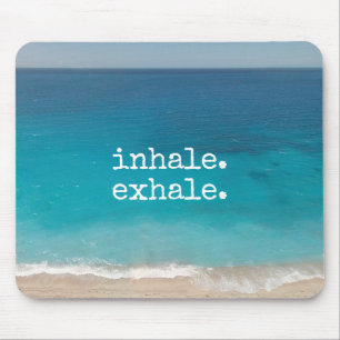 Tapis De Souris Méditation Belle plage de Paradise