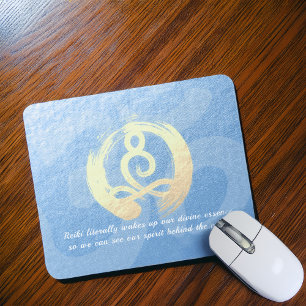 Tapis De Souris Méditation de l'instructeur de yoga Pose Zen Om Ci