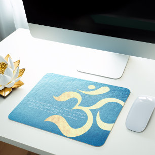 Tapis De Souris Méditation Yoga Instructeur Vie Coach OM Citations