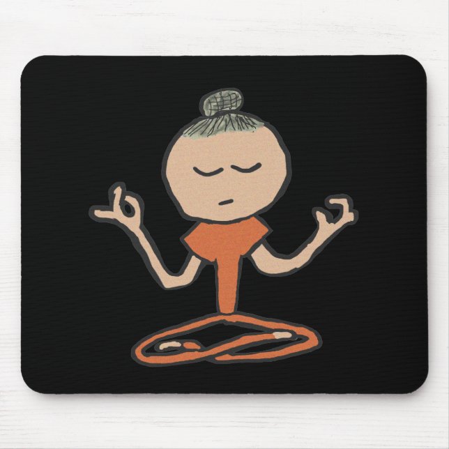 Tapis De Souris Méditer bouddhiste (Devant)