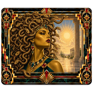 Tapis De Souris Medusa, Art Déco Mythique