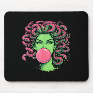 Tapis De Souris Medusa bubble-gum serpent mythologique grec cheveu