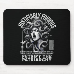 Tapis De Souris Medusa furieuse justifiée Mythologie grecque Femin