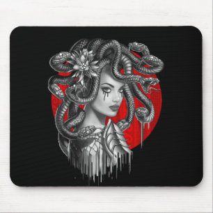 Tapis De Souris MEDUSA - Tatouage de la tête de serpent du mythe g