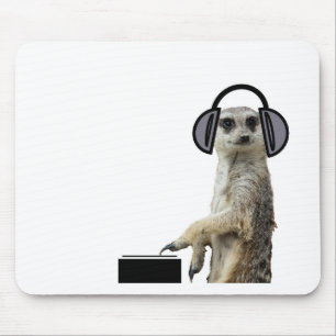 Tapis De Souris Meerkat frais génial DJ