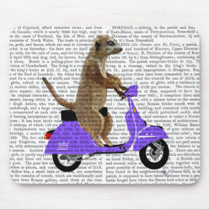 Tapis De Souris Meerkat sur Lilac Moped