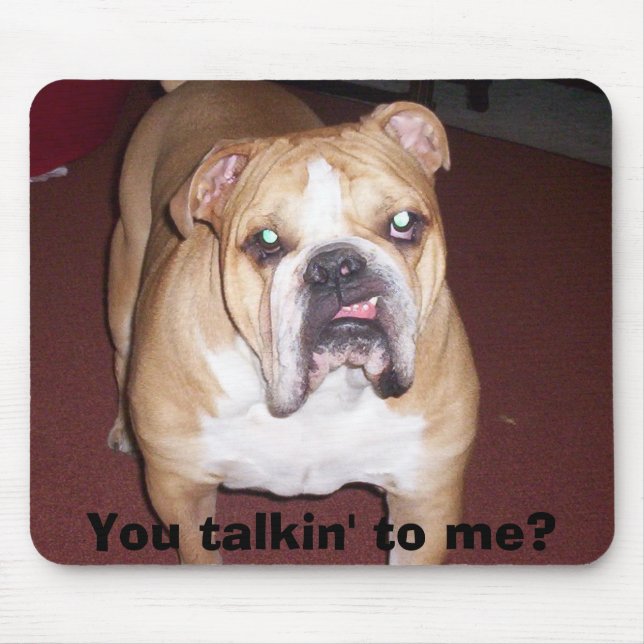 Tapis De Souris Méga de La, vous talkin à moi ? (Devant)