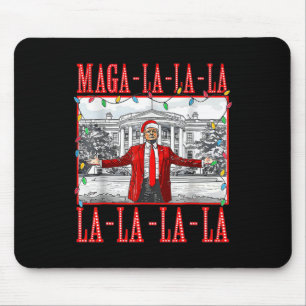 Tapis De Souris Mega La La Christmas Père Noël Funny Trump Xmas Pa