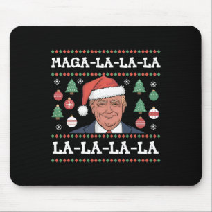 Tapis De Souris Méga La La La Donald Trump Potus 47 Noël Laid