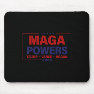 Tapis De Souris Mega Powers Trump Vance Hogan 2024 Patriotic Funny