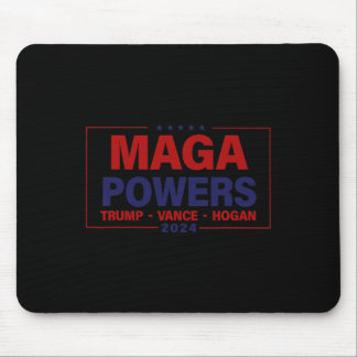 Tapis De Souris Mega Powers Trump Vance Hogan 2024 Patriotic Funny