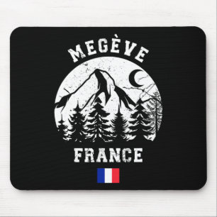 Tapis De Souris Megève France Alpes Station de ski alpin Ski franç