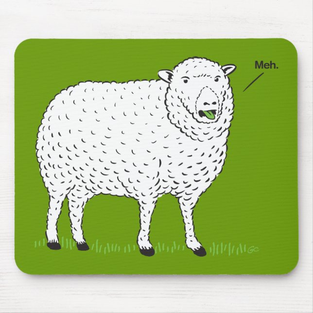 Tapis De Souris "Meh" Mousepad (Devant)