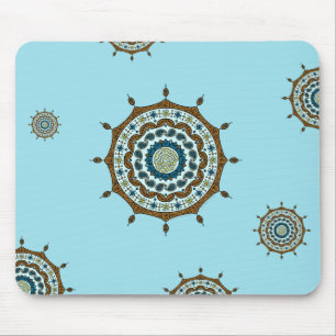 Tapis De Souris Mehndi Imaginaire Cuivre Mousepad