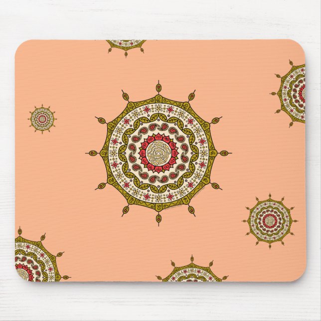 Tapis De Souris Mehndi Imaginaire Gold Mousepad (Devant)