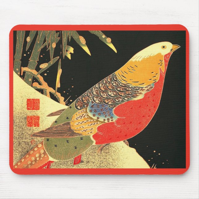 Tapis De Souris  Meiji bird print (Devant)