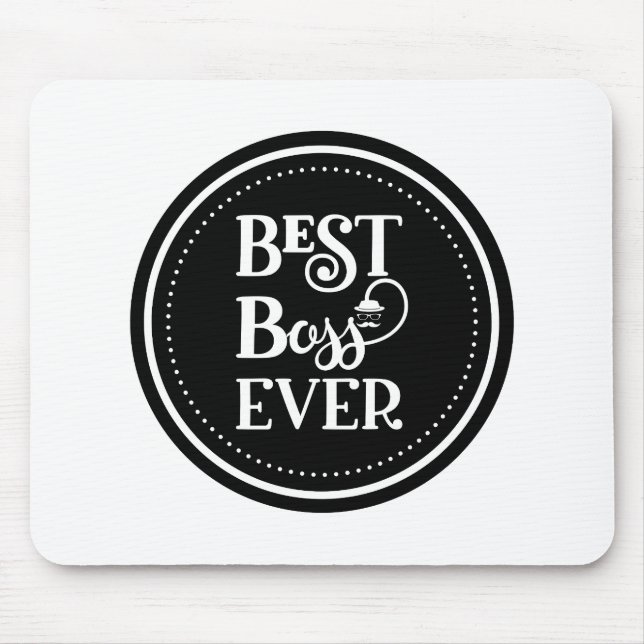 Tapis De Souris Meilleur Boss Souris Jamais Pad (Devant)