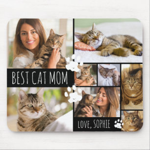 Tapis De Souris MEILLEUR CAT MOM 8 Photos personnalisées