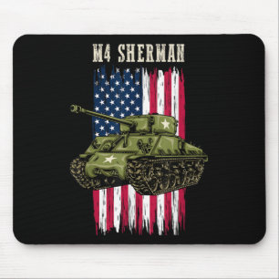 Tapis De Souris Meilleur Char 2ème guerre mondiale M4 Sherman Un C