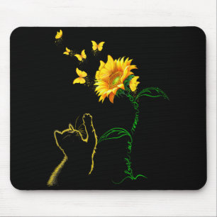 Tapis De Souris Meilleur Chat Maman Ever Sunflower Mère's Day Cade