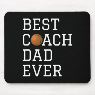 Tapis De Souris Meilleur Coach Bysketbyll Papa Ever Coaching Pères