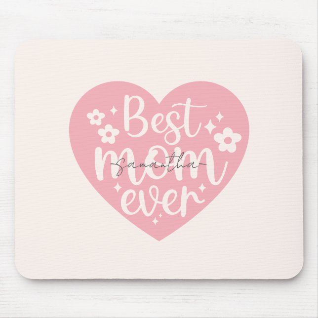 Tapis De Souris Meilleur Coeur de maman (Devant)
