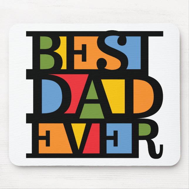 Tapis De Souris MEILLEUR DAD JAMAIS mousepad (Devant)