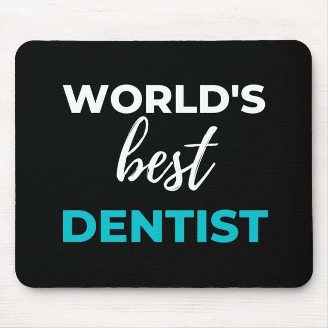 Tapis De Souris Meilleur dentiste du monde (Devant)