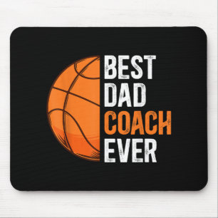 Tapis De Souris Meilleur entraîneur papa Jouer au basket-ball papa