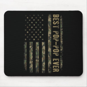Tapis De Souris Meilleur Grand-Père Camouflage Drapeau Américain F