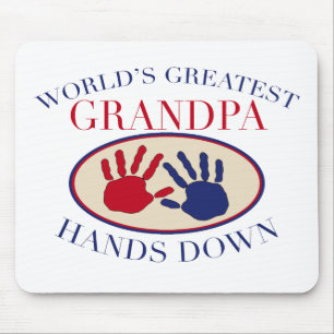 Tapis De Souris Meilleur Grand-Père Haut la Main
