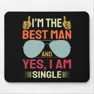 Tapis De Souris Meilleur homme Mariage Groomsmen Funny Bride Bache