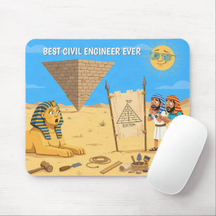 Tapis De Souris Meilleur Ingénieur Civil de Tous les Temps
