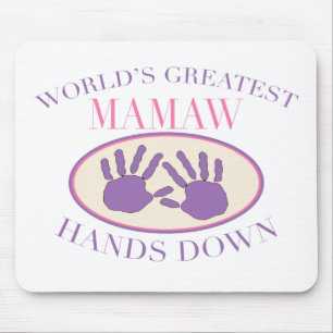 Tapis De Souris Meilleur Mamaw Haut la Main T-shirt